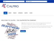 Tablet Screenshot of calpro.no